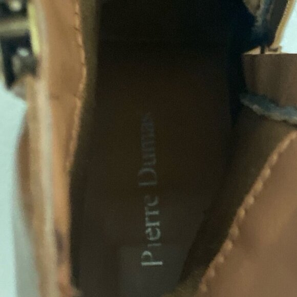 Pierre Dumas Lace Up Zipper Boots Women’s 8.5 Brown Tan 2 Toned Neutral Boho - Picture 8 of 9